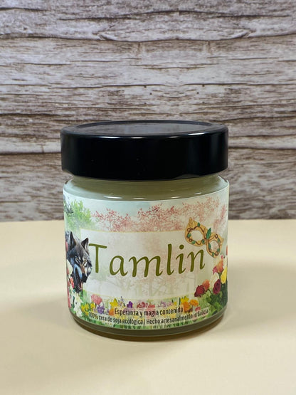 Vela "TAMLIN", inspirada en la saga Acotar | acuática, verde y terrosa